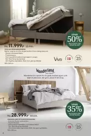 Seng reklamblad Sida 4: Viva lux opbevaringsseng €11.999,00, Wonderland W9 kontinentalseng €28.999,00