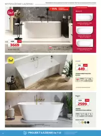 Komfort gazetka Strona 46: Wanna Prostokątna Blissa €449,00, Wanna wolnostojąca Deeva €2.599,00