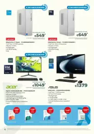 AUVA folder Pagina 6: Asus v400 aio €1.379,00, Lenovo IdeaCentre 3 Tower €549,00