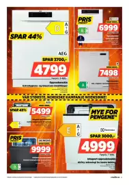 POWER kundeavis uke 38 Side 13: AEG Integrert oppvaskmaskin €5.499,00, Siemens integrert oppvaskmaskin €9.999,00