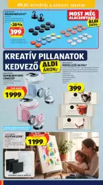ALDI akciós újság hét 38 Oldal 14: Home Creation modellező agyag €399,00, Home Creation dombornyomó címkéző €19.999,00
