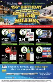 Ritchies catalogue week 38 Page 1: The Natural Confectionery Co. Varieties €4,00, Dynamo Professional Laundry Liquid €12,50