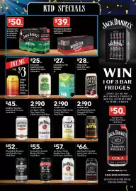 Ritchies catalogue week 38 Page 13: Jack Daniel's & Cola or Jameson Cans €50,00, Woodstock Bourbon and Cola €39,00