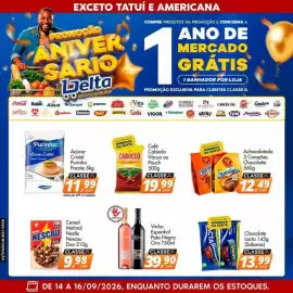 Catálogo Delta Supermercados Página 2: Vinho Espanhol Pata Negra Oro €39,90, Açúcar Cristal Purinha €11,99