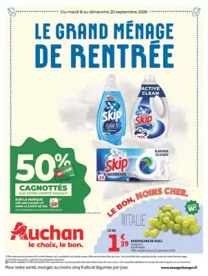 Auchan Supermarché | Ménage rentrée hypers (valable jusqu'au 20-09)