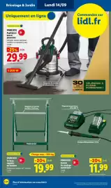 Catalogue Lidl | Du 14/09 au 17/09 Les Exclus Web de la semaine page 4: PARKSIDE Tréteau réglable en hauteur €19,99
