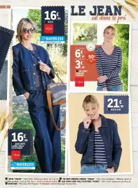 Catalogue E.Leclerc | RDV JEANS 2 REPRIS REGION page 2: VESTE JEAN €21,95, Tissaia Tee-shirt manches longues €3,48