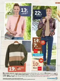 Catalogue E.Leclerc | RDV JEANS 2 REPRIS REGION page 5: PULL MANCHES LONGUES FANTAISIE €19,95, TISIAIA VESTE MAILLE €22,95