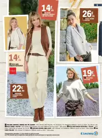 Catalogue E.Leclerc | RDV JEANS 2 REPRIS REGION page 9: Veste chinée 1 bouton €26,95, TOP LUREX FOULARD €19,95