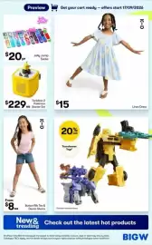 BIG W catalogue Page 3: Jelly Jump Socks €20,00, K-D Button Rib Tee & Denim Shorts €8,00