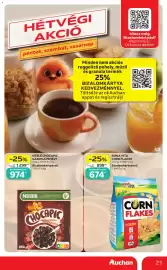Auchan akciós újság hét 38 Oldal 21: BONA VITA CORN FLAKES €674,00, NESLÉ CHOCAPIC GABONAPEHELY €974,00