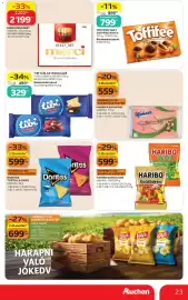 Auchan akciós újság hét 38 Oldal 23: DORITOS TORTILLA CHIPS €599,00, HARIBO gumicukor €599,00