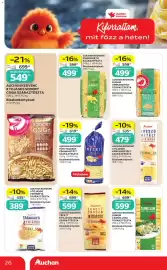 Auchan akciós újság hét 38 Oldal 26: AUCHAN KEDVENC 4 TOJÁSOS HOSSZÚMETÉLT SZÁRAZTÉSZTA €479,00