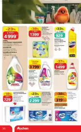 Auchan akciós újság hét 38 Oldal 36: Coccolino Mosógél €3.799,00, AUCHAN KEDVENC KONYHAI PAPÍRTÖRLŐ €729,00