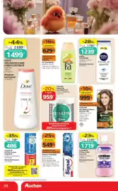 Auchan akciós újság hét 38 Oldal 38: Dove Advanced Care Krémtusfürdő €1.499,00, Signal fogkrém €549,00