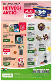 EcoFamily akciós újság Oldal 8: Subito Ledes mécses €590,00, Purina One High Protein €2.490,00