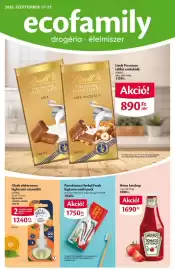EcoFamily akciós újság Oldal 1: Parodontax Herbal Fresh fogkrém multi pack €1.750,00, HEINZ Ketchup €1.690,00