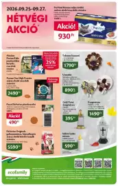 EcoFamily akciós újság Oldal 8: Subito Ledes mécses €590,00, Purina One High Protein €2.490,00