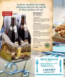 Volantino Bofrost Pagina 2: Degustazione Birre Arcobräu €14,99