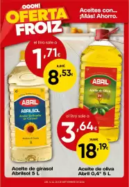 Folleto FROIZ semana 38 Página 5: Abrilsol aceite de girasol €8,53