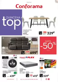 Catálogo Conforama Página 1: Esprit sofá relax eléctrico 3 plazas microfibra €699,00, Flex colchón silver pro multi €415,00