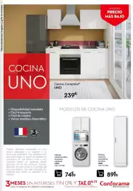 Catálogo Conforama Página 15: Cocina UNO €239,00, UNO módulo columna lavandería/escobas €89,00
