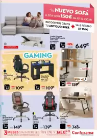 Catálogo Conforama Página 3: Eclipse silla de gaming €139,00, ANKO Escritorio €74,99