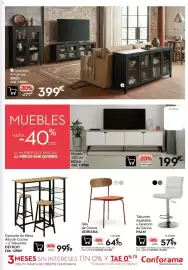 Catálogo Conforama Página 7: Palm taburete ajustable y giratorio de cocina €57,99, Adriana silla de cocina €64,70
