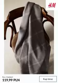 H&M gazetka tydzień 38 Strona 3: Koc z frędzlami H & M €119,99