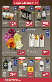 ALDI gazetka Strona 4: Wkład parafinowy 105h Calix €6,99, Znicz Flakon Tęcza €29,99