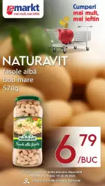 Catalog Remarkt săptămâna 38 Pagină 2: Naturavit fasole albă bob mare €6,79