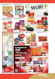 PRIVÁT akciós újság hét 38 Oldal 5: Lindt Gold tejcsokoládé €999,00, Privat csokoládés gabonapehely €499,00