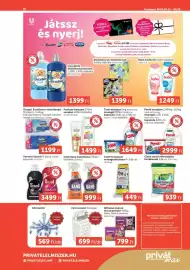 PRIVÁT akciós újság hét 38 Oldal 8: Tomi mosópor €1.649,00, Pantene balzsam sampon €1.499,00