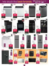 Bradlows catalogue Page 7: DEFY 60cm Kitchenaire Stove €5.999,95, DEFY 14Kg Grey Top Loader DTL160 €6.299,95