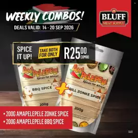 Bluff Meat Supply catalogue week 38 Page 12: AmaPelePele Zonke Spice & BBQ Spice €25,00