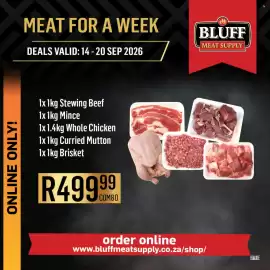 Bluff Meat Supply catalogue week 38 Page 16: R499.99 COMBO €499,99