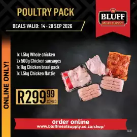 Bluff Meat Supply catalogue week 38 Page 17: Chicken braai pack €299,99