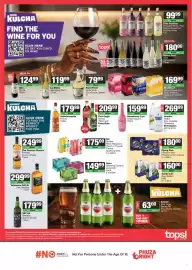 Spar Tops catalogue Page 2: Flying Fish Premium Beer Pressed Lemon Flavour €180,00, Fish Eagle Brandy and Coca-Cola €209,99
