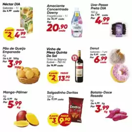 Tabloide Dia Página 6: Uni - donut €6,99, Doritos - salgadinho €39,90