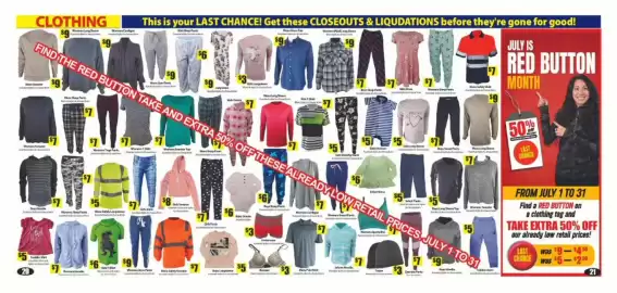 Bianca Amor flyer Page 20: Women's Plaid Long Sleeve €9,00, Mens Safety Shirt €7,00