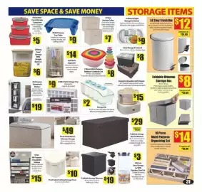 Bianca Amor flyer Page 30: Metro Home food storage with airtight bamboo lid €6,00, 2 Piece Storage Cubes €7,00