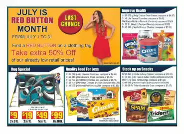 Bianca Amor flyer Page 39: Rug Special €9,00, Betty Crocker Oreo Cream €1,99