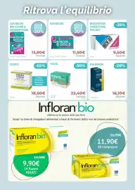 Volantino Linfa Farmacie Pagina 5: Biochetasi digestione pocket €9,50, Codex 5 miliardi capsule rigide €18,50