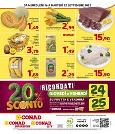 Volantino Conad Superstore settimana 38 Pagina 8: Filetto di platessa €15,90, Semi di chia bianca Colfiorito €2,29