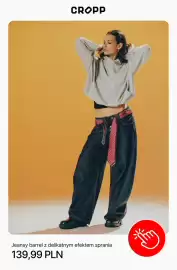 Cropp gazetka Strona 5: Jeansy barrel z delikatnym efektem sprania Cropp €139,99