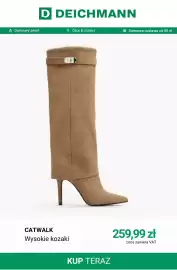 Deichmann gazetka tydzień 38 Strona 11: Wysokie kozaki Catwalk €259,99