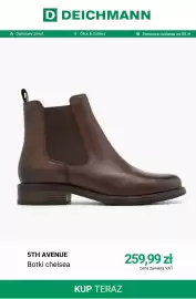 Deichmann gazetka tydzień 38 Strona 9: Botki chelsea 5th Avenue €259,99