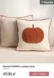 Homla gazetka tydzień 38 Strona 2: Poszewka Pumpky z ozdobną dynią 45x45 cm Homla €49,00