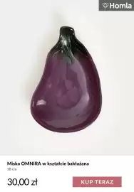 Homla gazetka tydzień 38 Strona 4: Miska Omnira w kształcie bakłażana 18 cm Homla €30,00