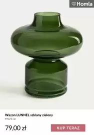Homla gazetka tydzień 38 Strona 8: Wazon Lunnel szklany zielony 19x21 cm Homla €79,00